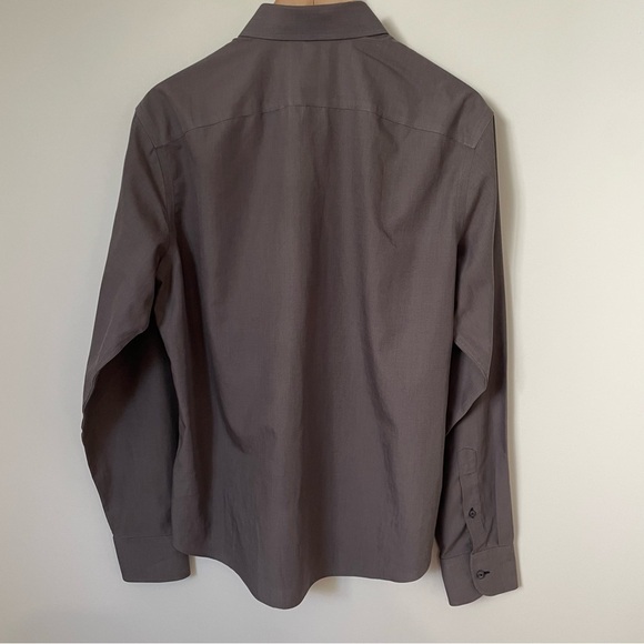 UNTuckit Wrinkle-Free Sangiovese Shirt Grey Size Medium - Picture 10 of 10